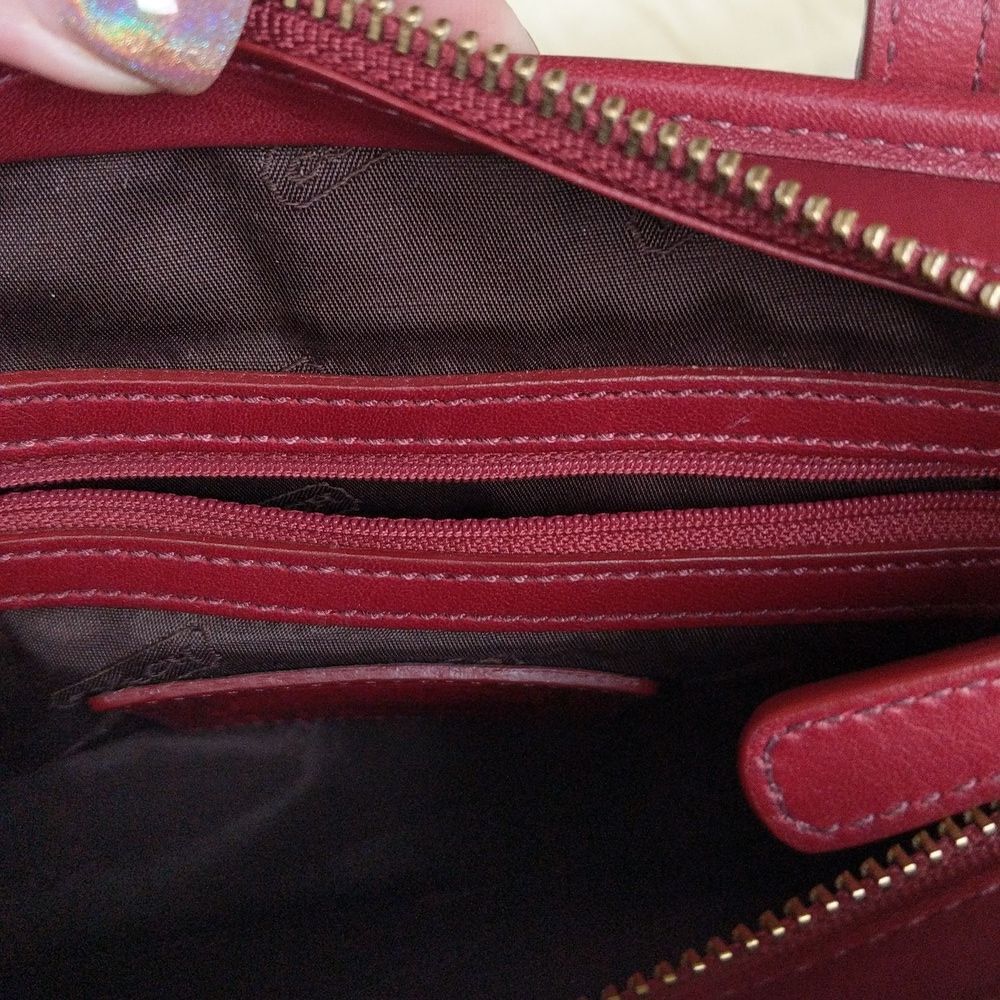 COACH Luxurious Red ♥️ Y2K Vintage Mini Tote Bag 9846 - Picture 8 of 12